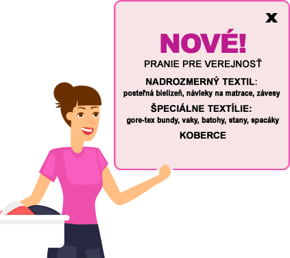 NOVÉ - pranie pre verejnosť
